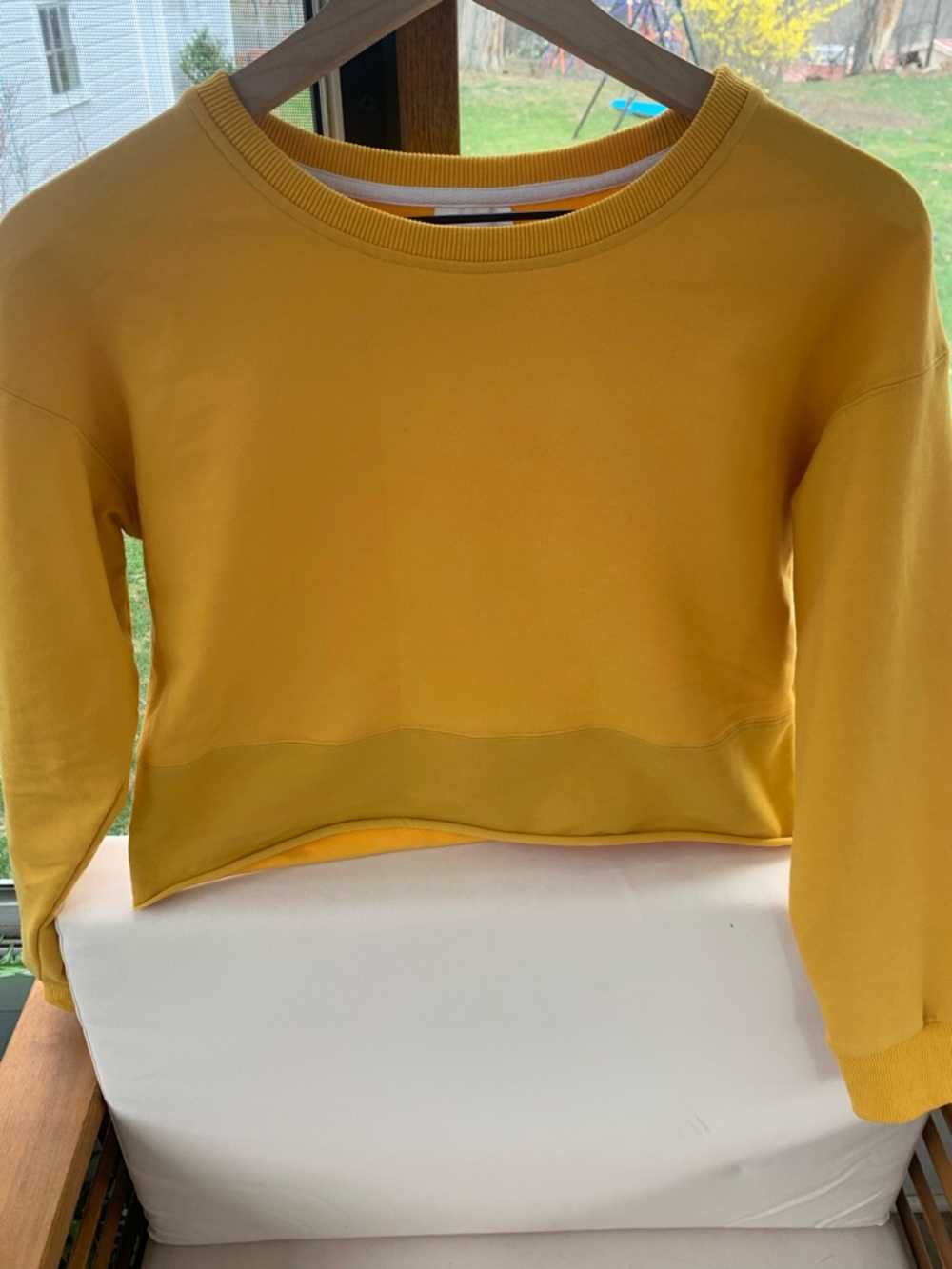 ZYIA Active Golden Yellow Crewneck Top